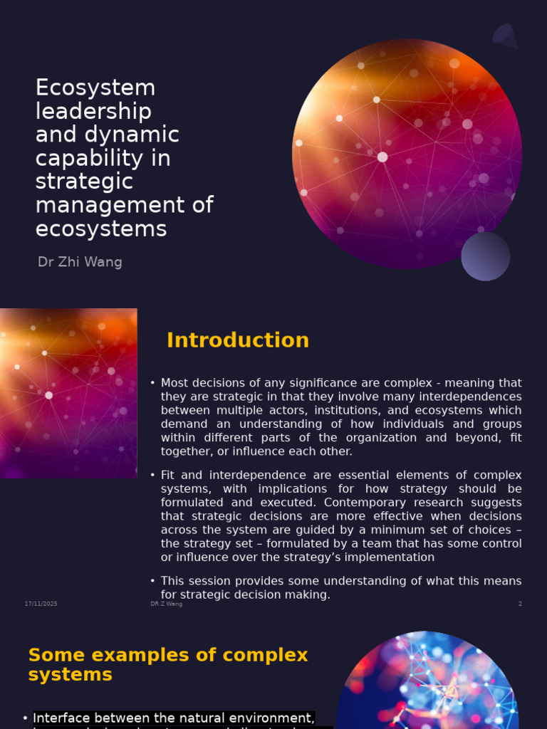 Ecosystem Leadership in Strategic Management | PDF | Leadership | Economies