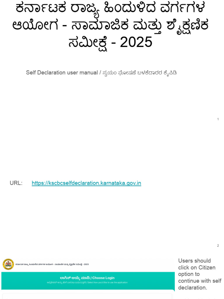 Self Declaration User Guide | PDF