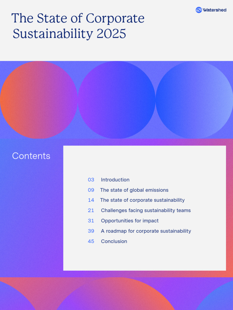 Corporate Sustainability Trends 2025 | PDF | Sustainability ...