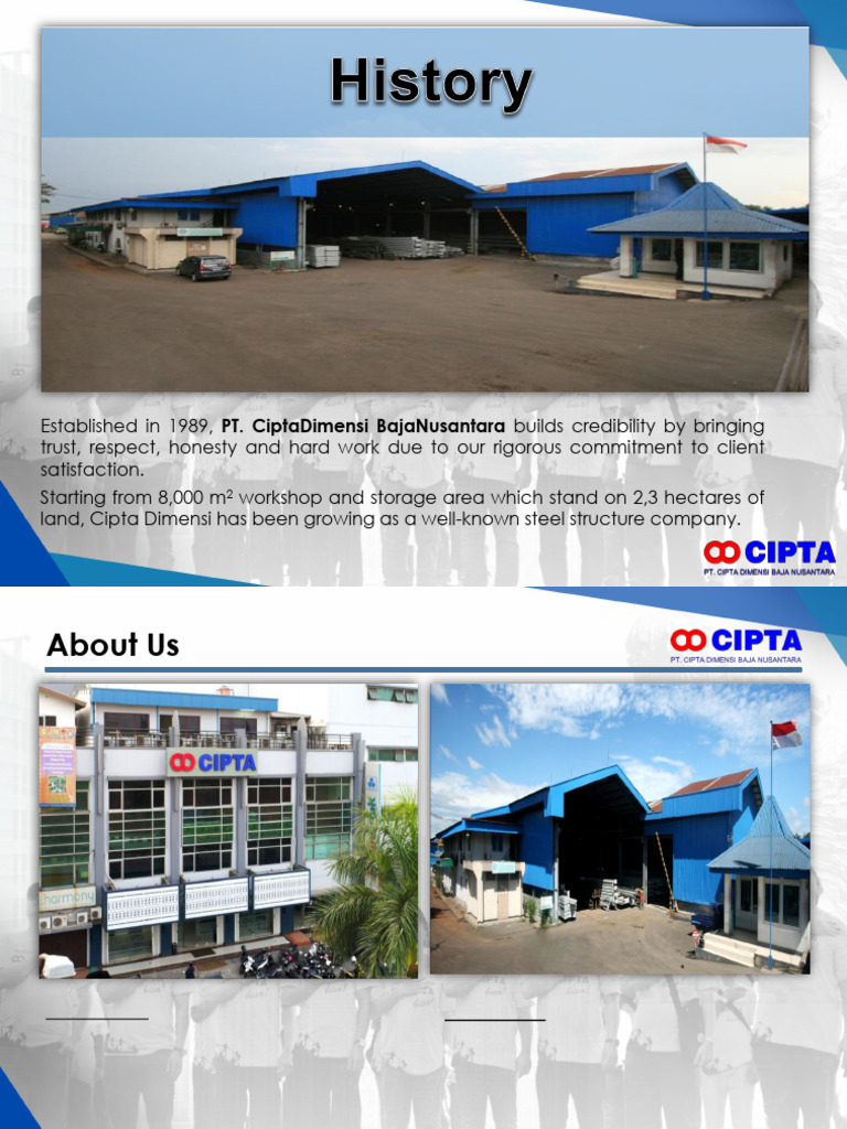 Cipta Dimensi: Steel Structure Experts | PDF