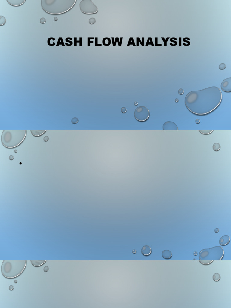 Cash Flow Analysis | PDF