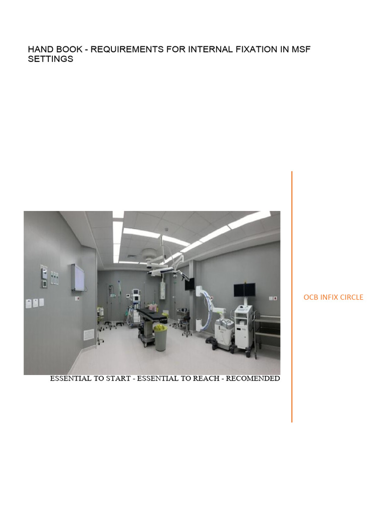 Internal Fixation Requirements for MSF | PDF | Implant (Medicine) | Bone