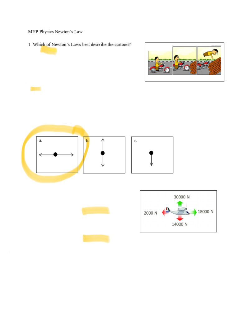 Forces 20practice 20quiz | PDF | Force | Weight