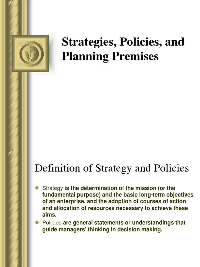 Strategic Planning and TOWS Matrix Guide | PDF | Strategic Management ...