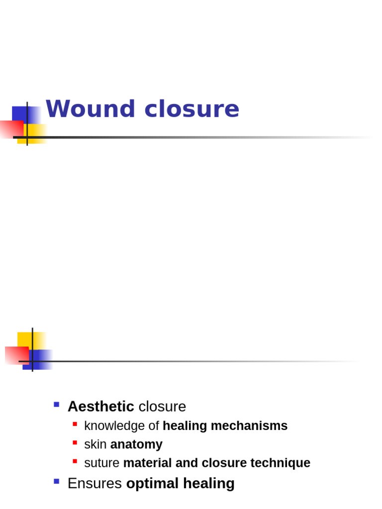 6wound Closure | PDF | Surgical Suture | Wound