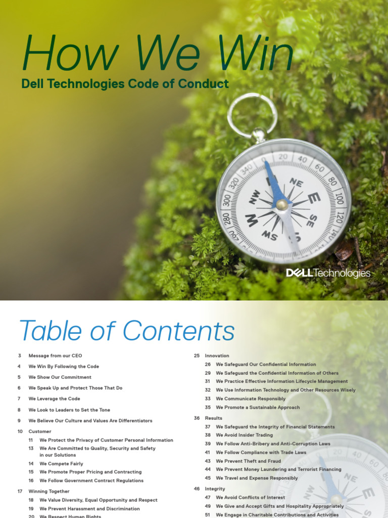 Dell Technologies Code of Conduct Guide | PDF | Harassment | Trade Secret