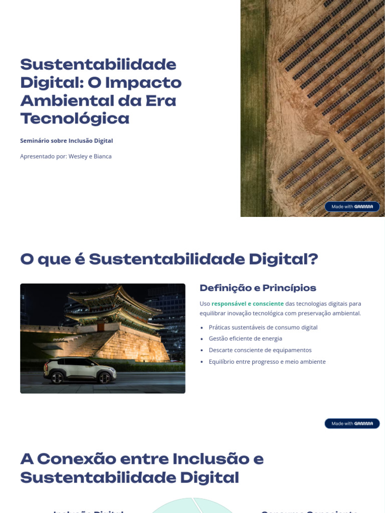 Sustentabilidade Digital e Inclusão Social | PDF | Sustentabilidade ...