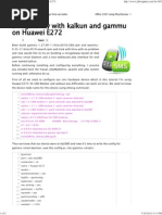 Sms Gateway With Kalkun and Gammu on Huawei E272