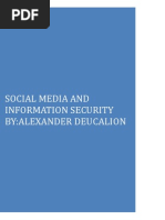 Social Media and Information Security