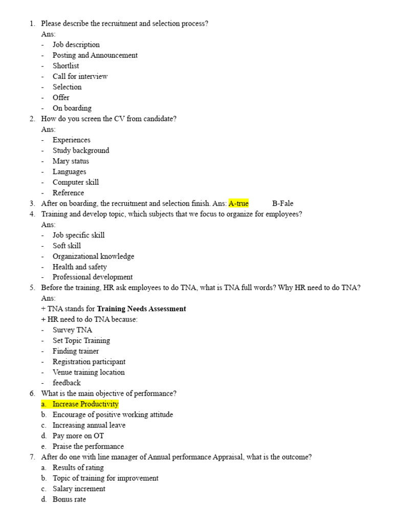 Final Exam HRM | PDF | Payroll | Human Resource Management