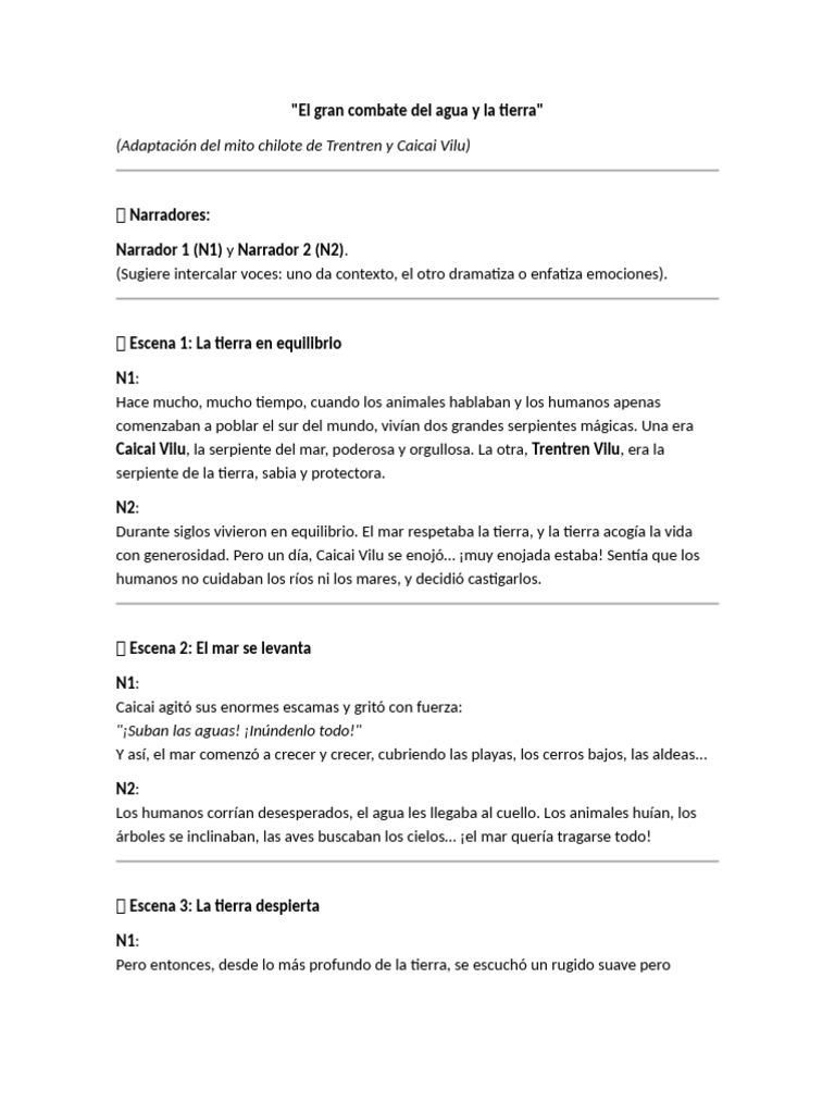 Txen Txen y Kai Kai Adapatación 5to | PDF