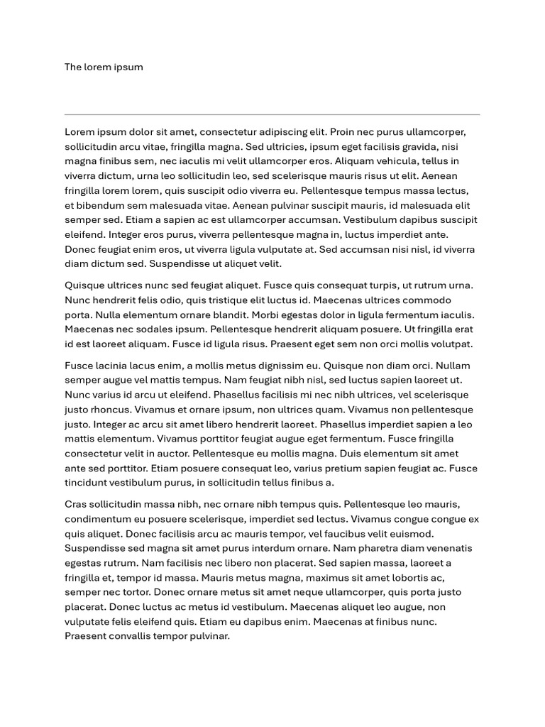 Lorem Ipsum | PDF