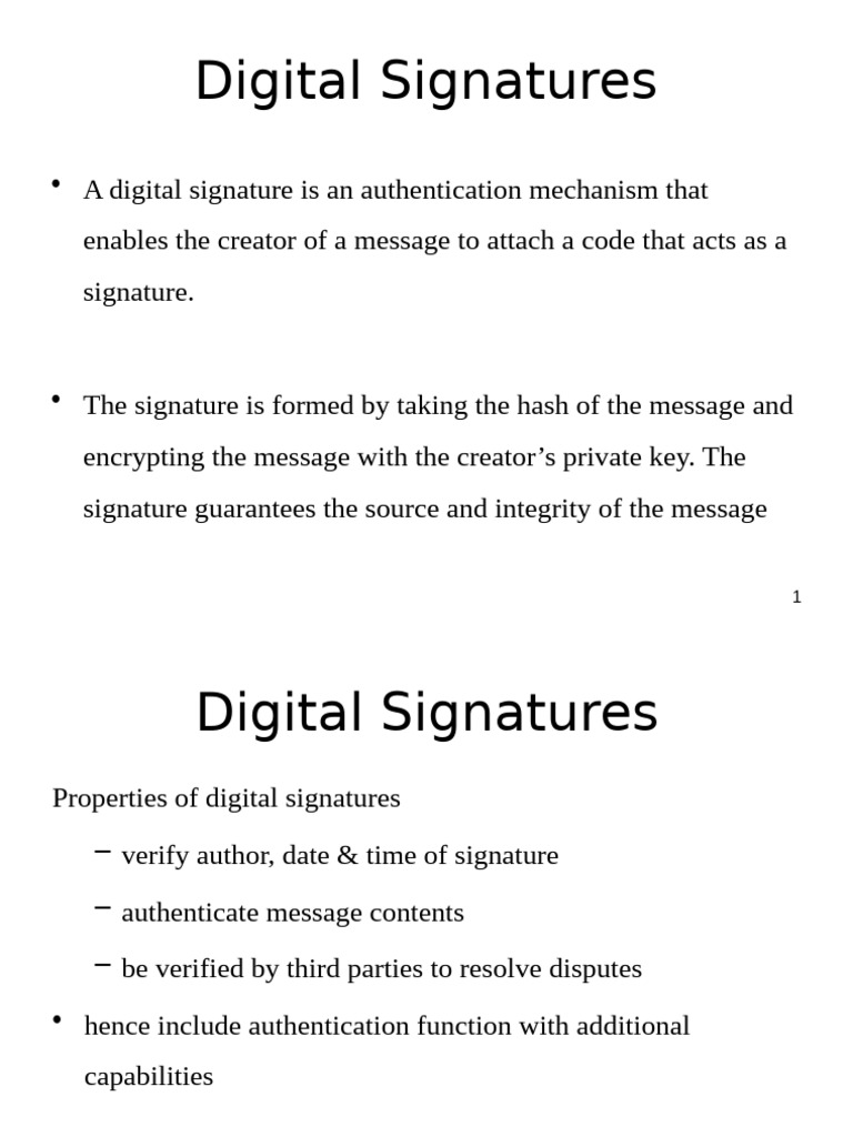 Understanding Digital Signatures and Protocols | PDF | Public Key ...