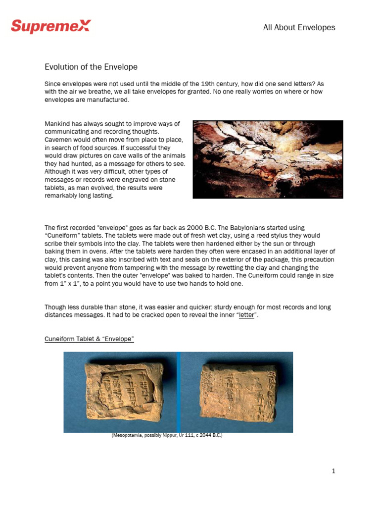History and Types of Envelopes | PDF | Printing | Graphic Design