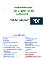 Enterobacteriaceae I: (Gram Negative Rods)