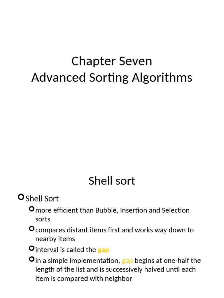DS CH7 | PDF | Algorithms And Data Structures | Algorithms