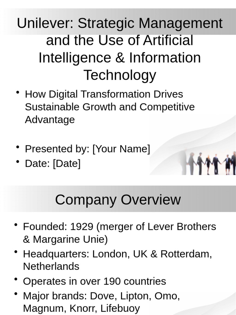 Unilever's AI-Driven Strategic Management | PDF | Artificial ...