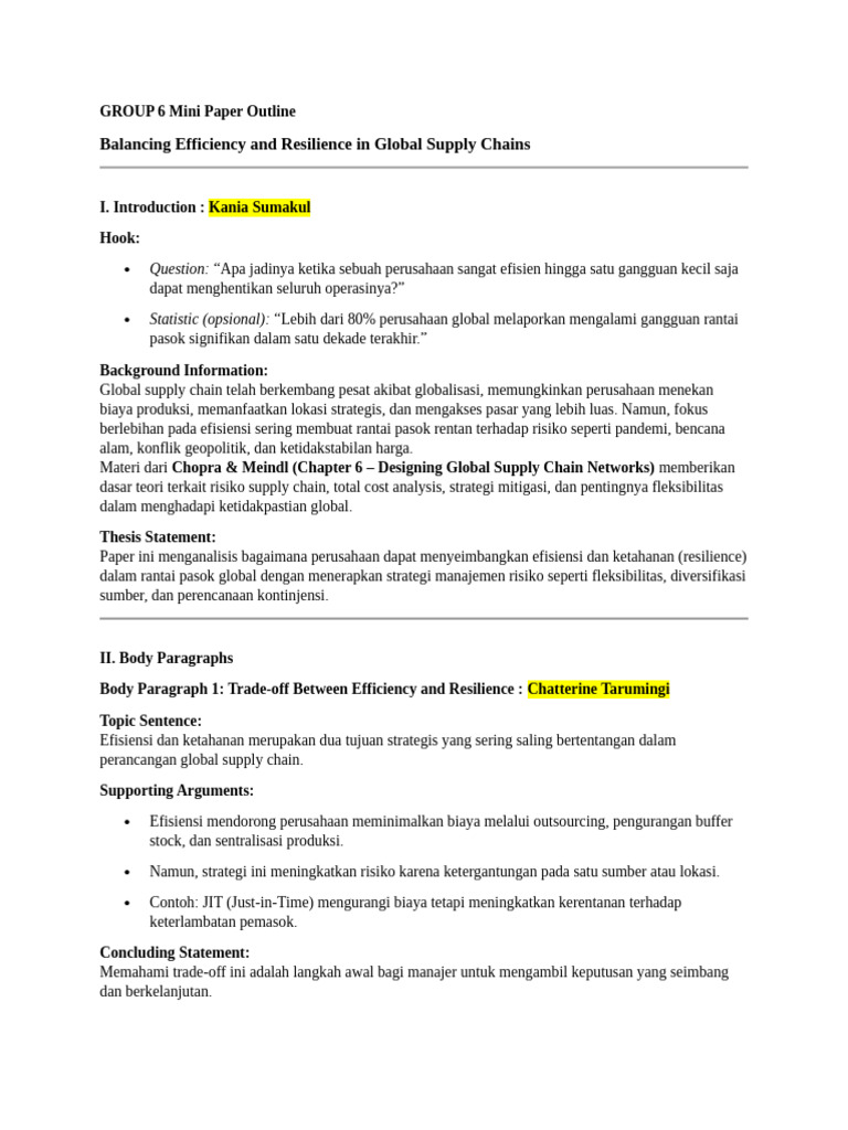GROUP 6 Mini Paper Outline-1 | PDF