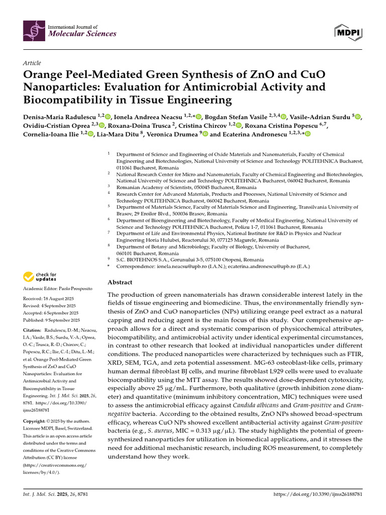 Green Synthesis of ZnO & CuO Nanoparticles | PDF | Zinc Oxide ...