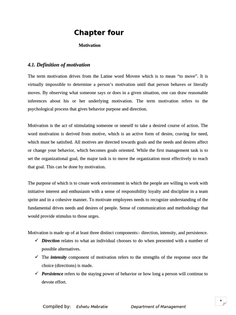 Understanding Motivation Theories | PDF | Self Efficacy | Motivational