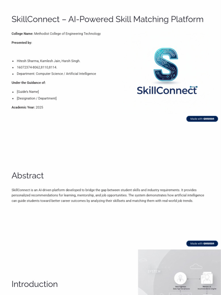 AI-Powered Career Guidance Platform | PDF | Artificial Intelligence ...