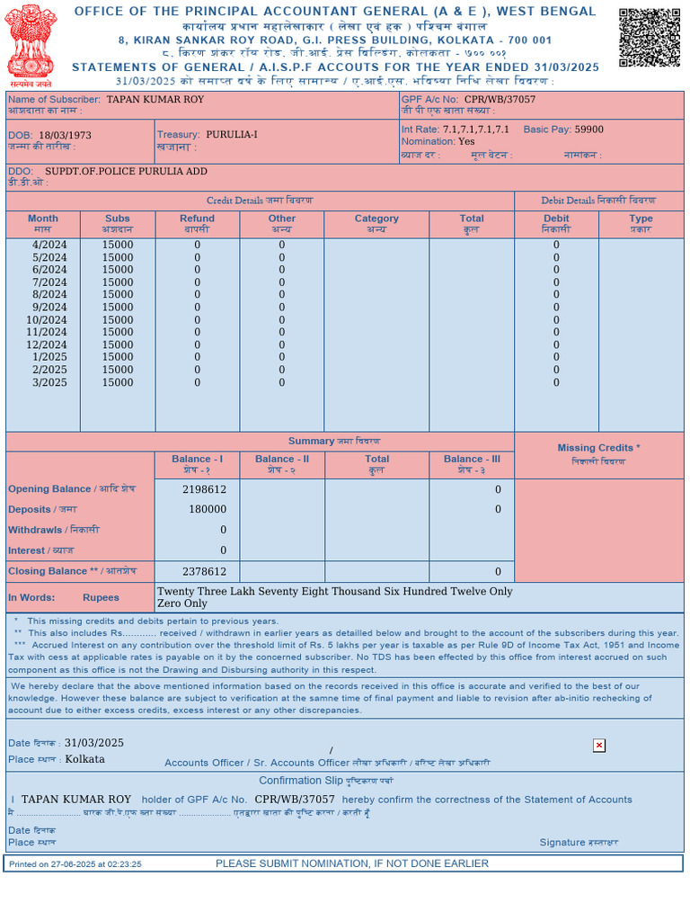 Ac Statement CPR 37057 2025 03 31 1751014405 | PDF