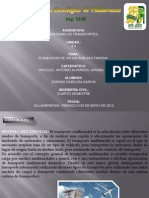 Planeación sistema transporte multimodal