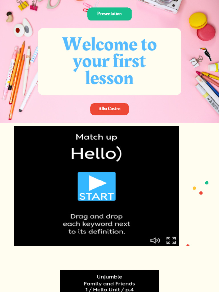 Welcome To Your First Lesson | PDF