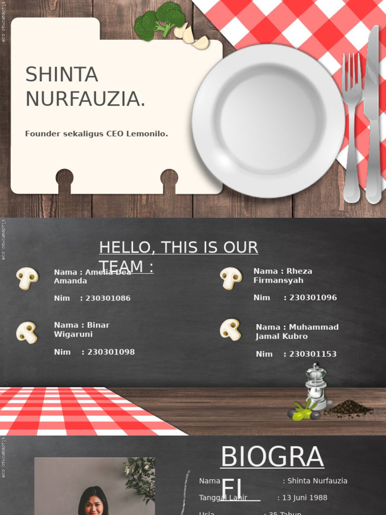 Profil Shinta Nurfauzia dan Lemonilo | PDF