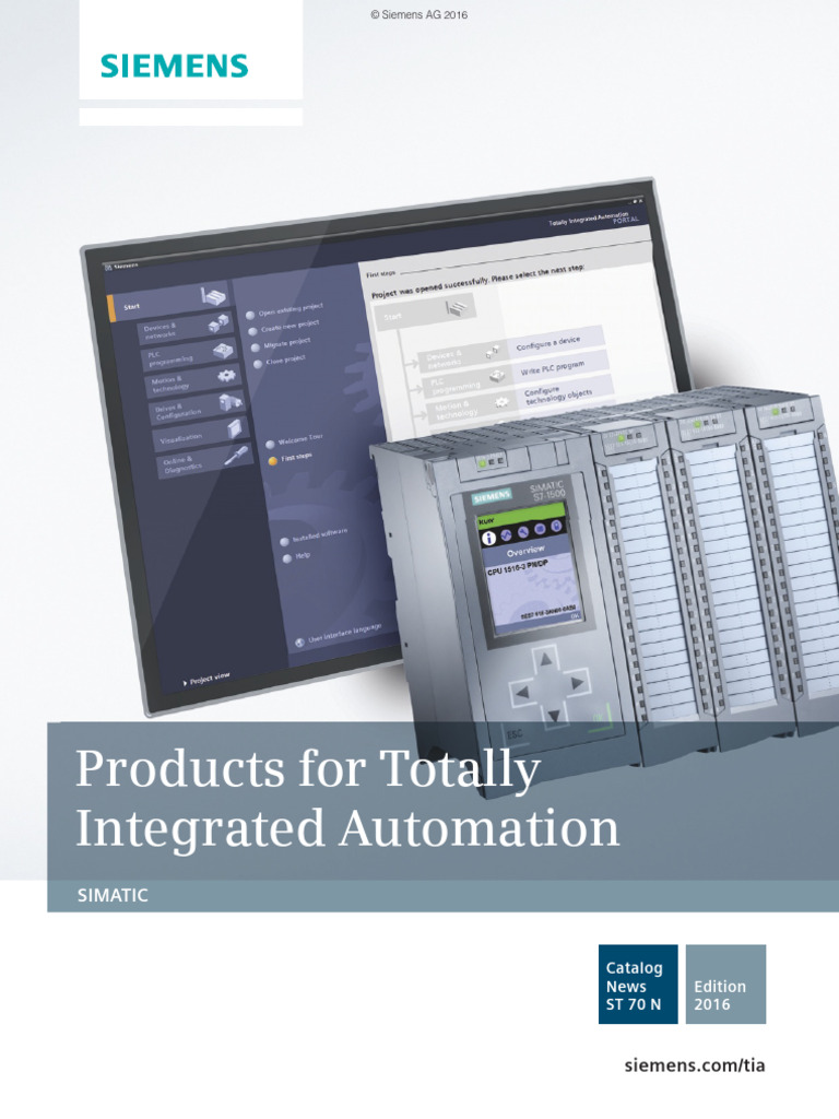 Siemens SIMATIC ST 70 N Catalog 2016 | PDF | Automation | Personal ...