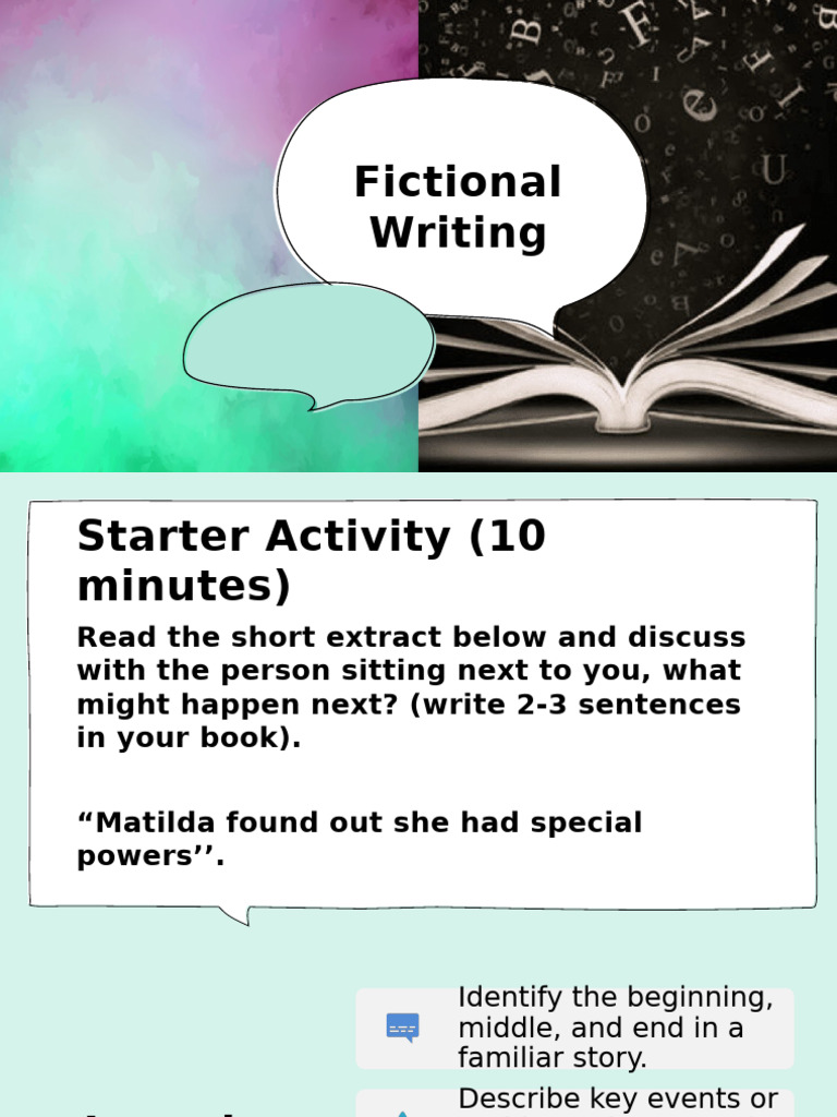 Fictional Story Structure Activity Guide | PDF | Plot (Narrative) | Legends