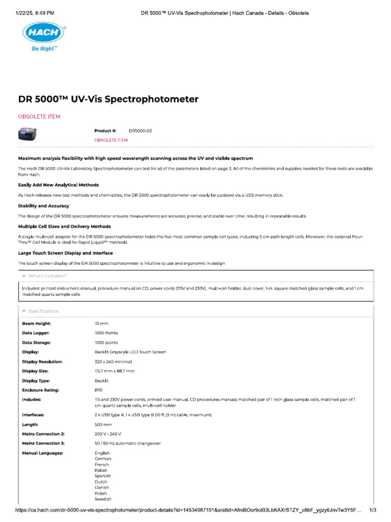 DR5000 | PDF