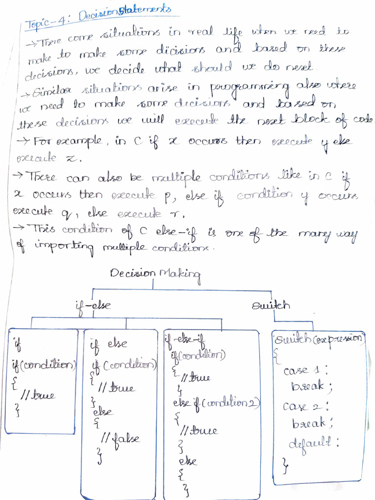 Decision Making in Programming Concepts | PDF | Word Play