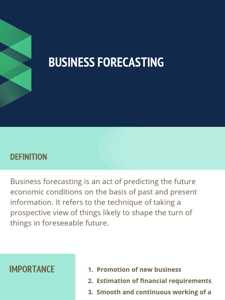 Business Forecasting: Techniques & Limitations | PDF | Forecasting ...