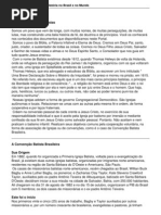 História dos Cristãos Batistas no Brasil e no Mundo