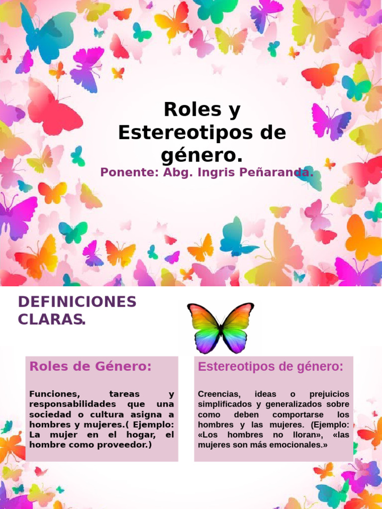 Roles y Estereotipos de Género | PDF | Estereotipos | Rol de género