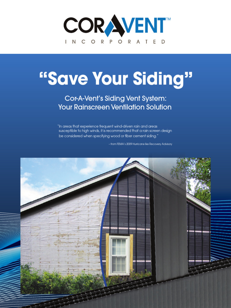 Rainscreen Ventilation for Siding Solutions | PDF | Architectural ...