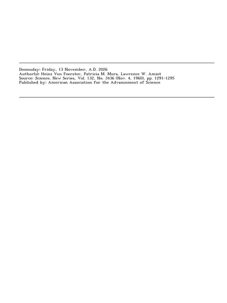 Doomsday | PDF