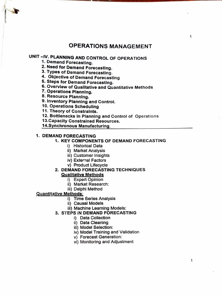 Om - Unit 4 Notes | PDF