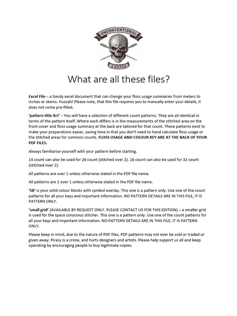 Floss Usage Patterns and Excel Guide | PDF
