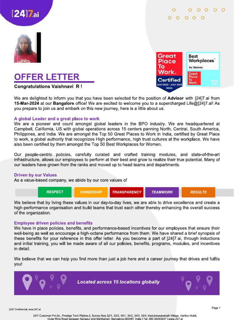 247 Off Letter | PDF