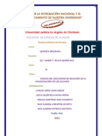 ACTIVIDAD GRUPAL 2 - ANALISIS DEL MECANISMO DE REACCIÓN DE LA HALOGENACION DE LOS ALCANOS