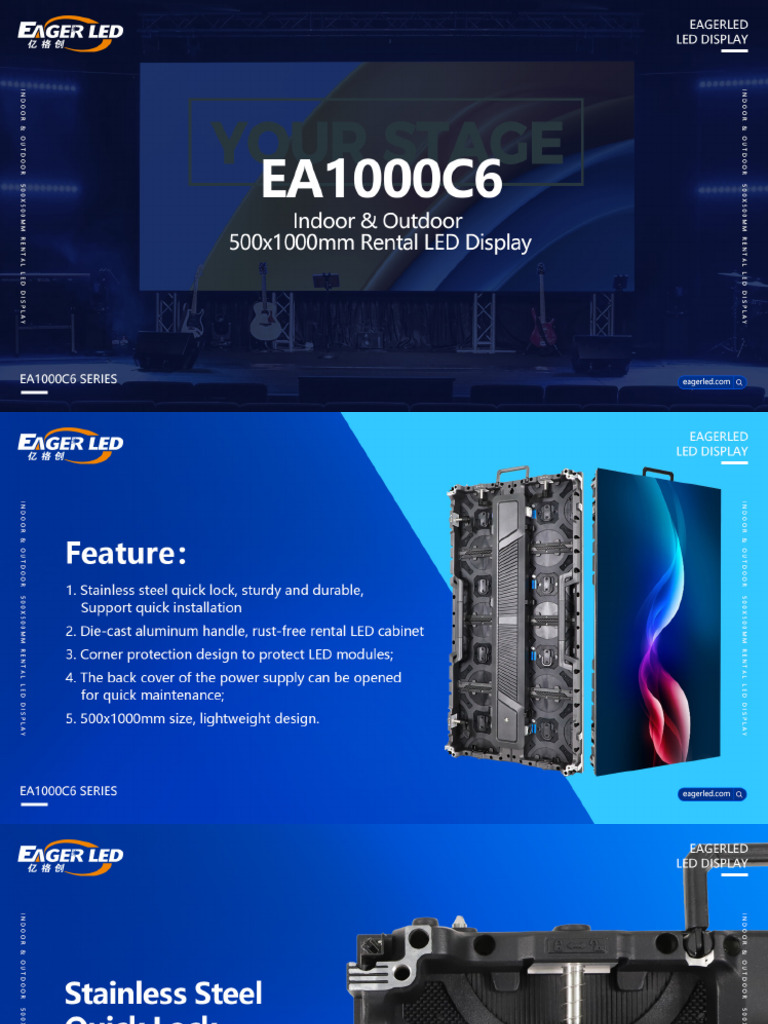 Eagerled EA1000C6 LED Display Specs | PDF | Display Resolution ...