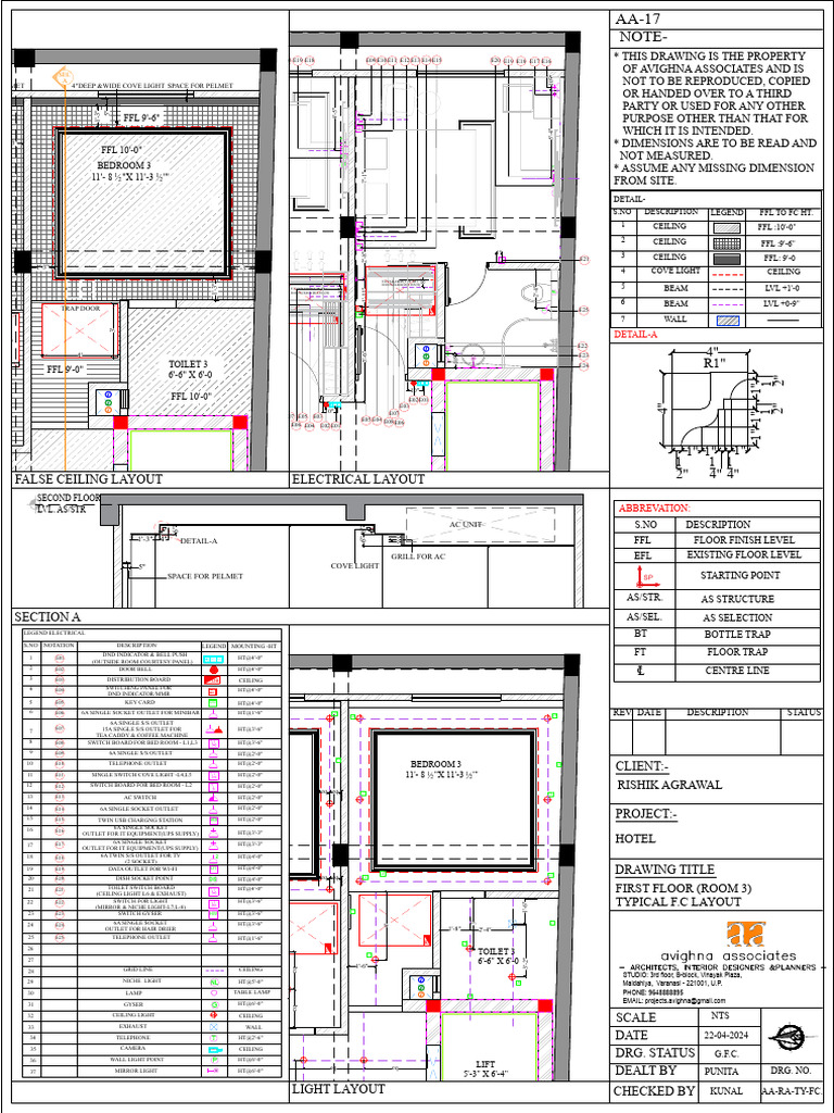 20240524_ra_typical Floor Typical Fc Electical Layout Room-3 | PDF