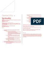 Carnality Vs Sprituality