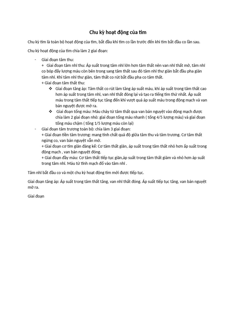 Chu K Ho T Đ NG C A Tim | PDF