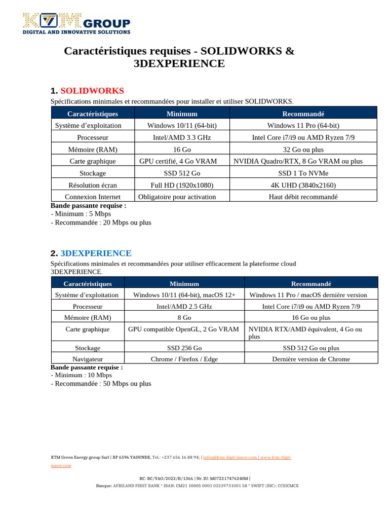Processeurs recommandés pour SOLIDWORKS | PDF | Processeur graphique ...