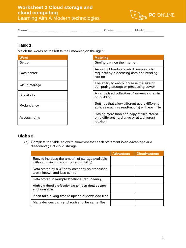 Topic 2 Worksheet 2 | PDF | Cloud Computing | Software