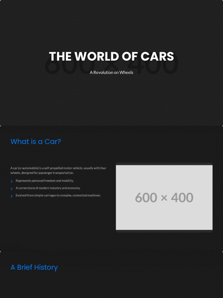 The World of Cars | PDF