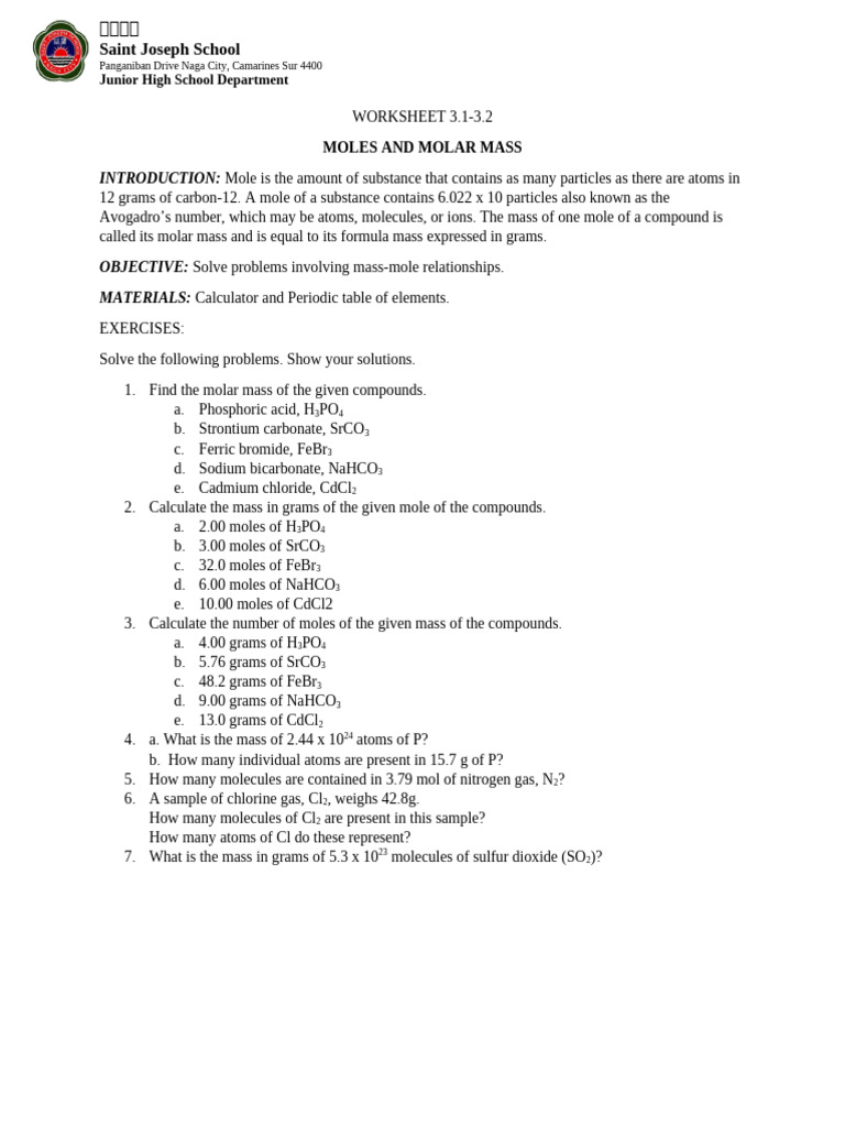Worksheet 3 1 Pdf
